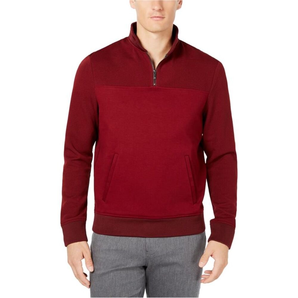 Ryan Seacrest Mens Quarter Zip Pullover Sweater, NWT